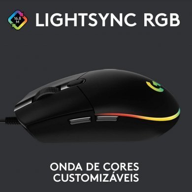 910-005793 Logitech mouse gamer G203 Lightsync RGB 8000dpi