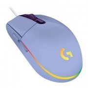 Logitech mouse gamer G203 Lightsync RGB 8000dpi lilás