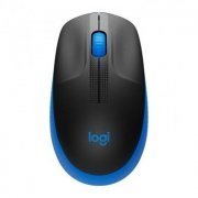 Logitech Mouse M190 Wireless Preto/Azul 1000DPI