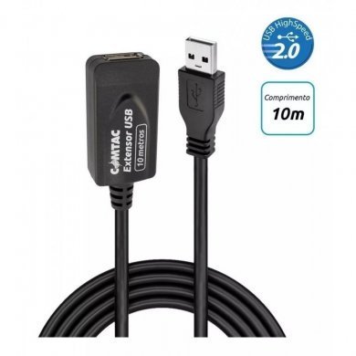 9157 COMTAC Cabo Extensor Amplificador USB 2.0 10m