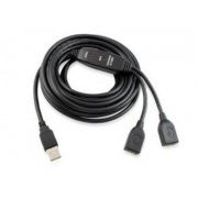 Cabo Extensor Comtac USB 2.0 Plug & Play Com Ampliador de Sinal - 10 Metros
