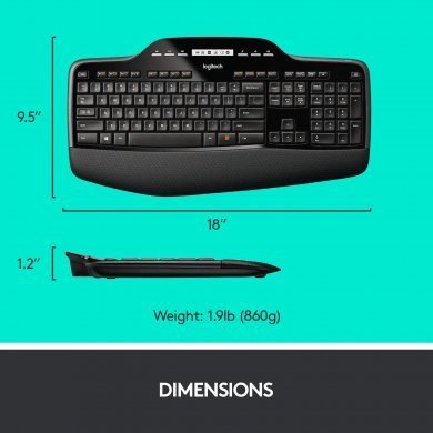 Kit Mouse e Teclado Wireless Logitech MK710