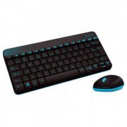 Teclado e Mouse Wireless Logitech mk240 Layout compac