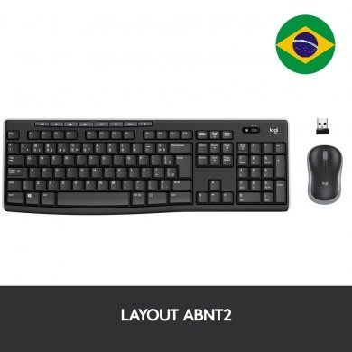 Logitech Teclado e Mouse Wireless MK270