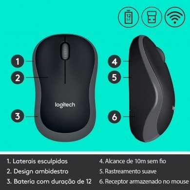 Logitech Teclado e Mouse Wireless MK270