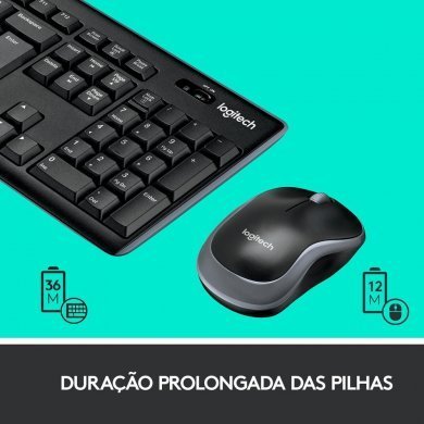 Logitech Teclado e Mouse Wireless MK270