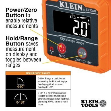 Klein Tools Medidor e Nível Digital para Ângulos