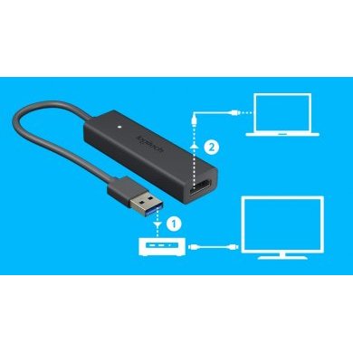 939-001553 Logitech Adaptador USB para HDMI Screen Share