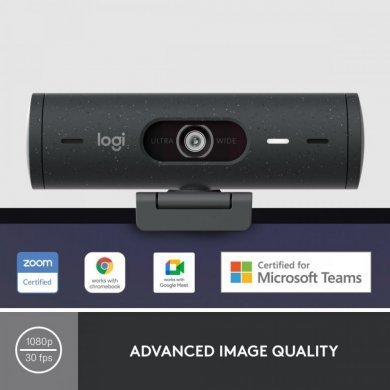 Logitech  Webcam Brio 500 grafite
