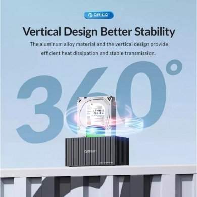 9628C3-C Orico Dock Station 2 baias SATA 2.5/3.5 USB tipo C