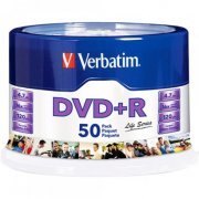 Mídia DVD+R Verbatim (Unidade) Grave 4.7GB ou 120min de dados e de video em aproximadamente 5 minutos, Compativel com Hardware DVD