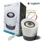 Caixa de Som Logitech Z50 5W RMS Portátil, Plug And Play, Fonte de Alimentação CA