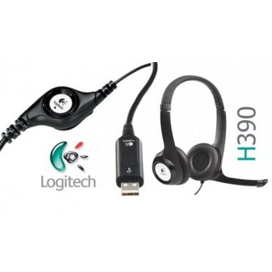 Logitech headset com microfone H390