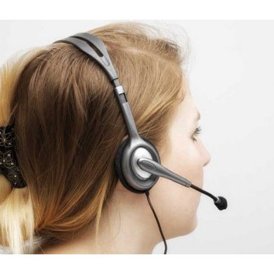 981-000612 Headset Logitech H111 conector P2 3.5mm cabo 1.8m