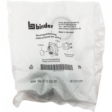 Conector M12  fêmea 4+PE RD30 para painel