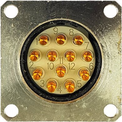 9946078012 Conector macho M23 12T IP67 150V 8A não blindado