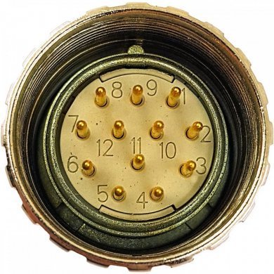 Conector circular M23 macho 12T 6/10mm IP67