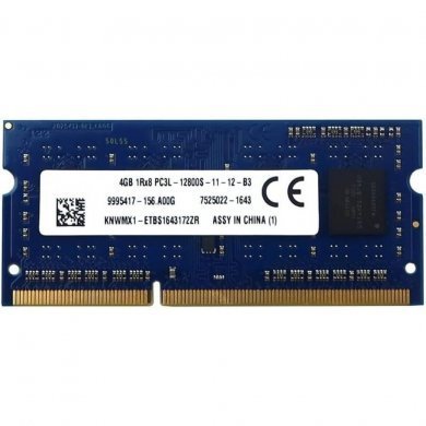 9995417-156.A00G Kingston Memoria 4GB DDR3 1600MHz 1.35V SODIMM