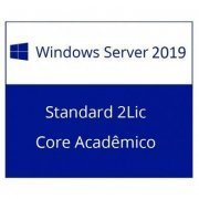 Microsoft Windows Server Standard 2019 Acadêmico 2Lic 2 Core