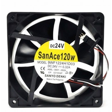 9WF1224H1D03 Sanyo Cooler 24V 0.32A San Ace 120x120x38mm 3 fios