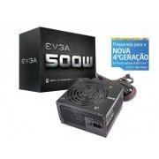 EVGA Fonte ATX 500W PFC Ativo 80 Plus White Fan 120mm Ultra Silenciosa Certificado ERP 2013