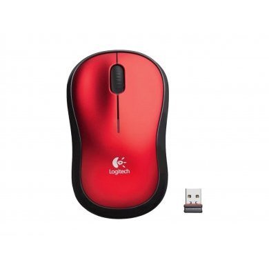 =910-003243 Logitech Mouse Wireless M185 Vermelho