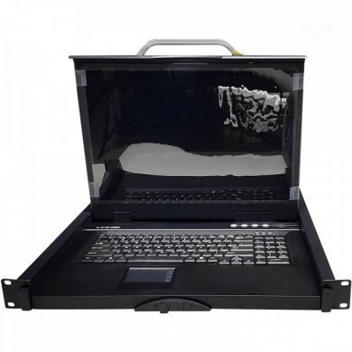 =KVM-1701A LCD KVM 17 Polegadas com Teclado e Mouse USB