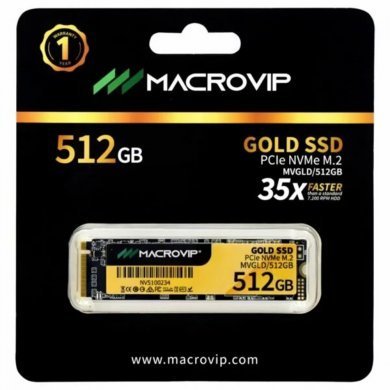 Macrovip SSD 512GB M.2 NVMe Gold PCIe Gen3x4