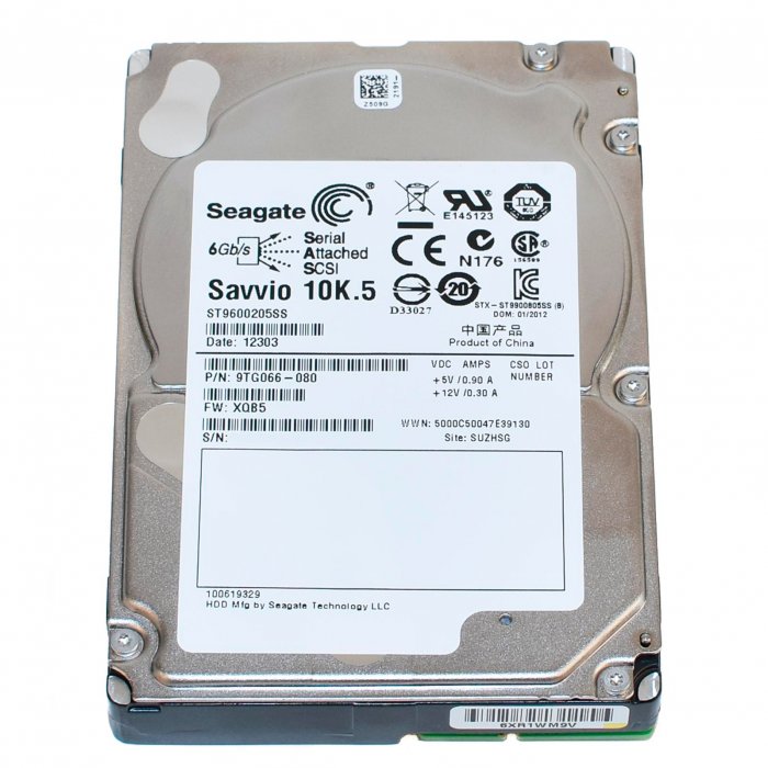 Seagate Savvio 600GB, Internal, 10000 RPM, 3.5 inch (ST9600205SS) Hard Drive for