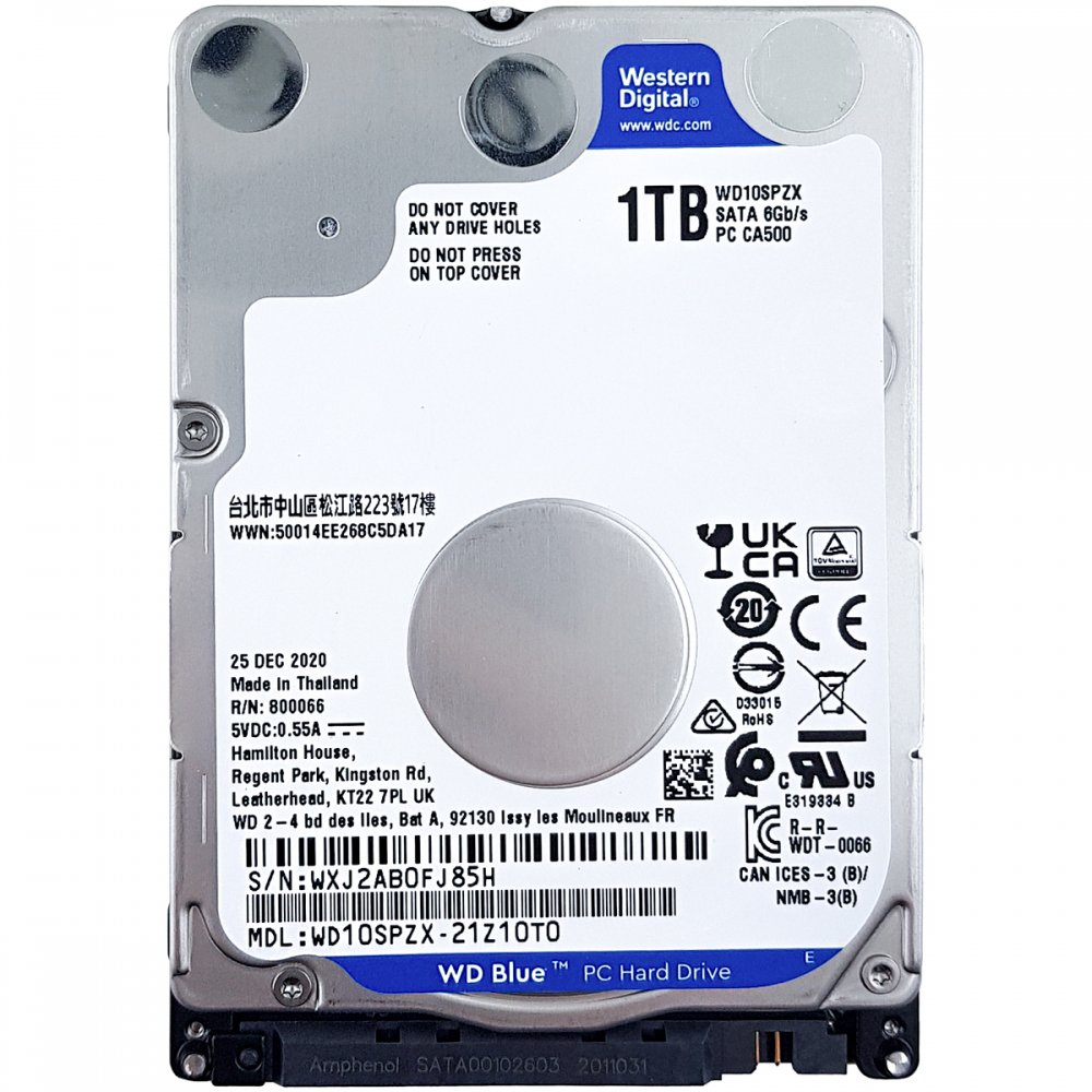 WD10SPZX WD HD BLUE 1TB 2.5 Notebook SATA3 6Gb/s