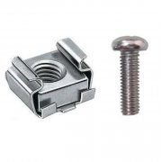 Kit Porca Gaiola com 100 peças Porca M5 em Aço SAE 1006 com acabamento trivalente