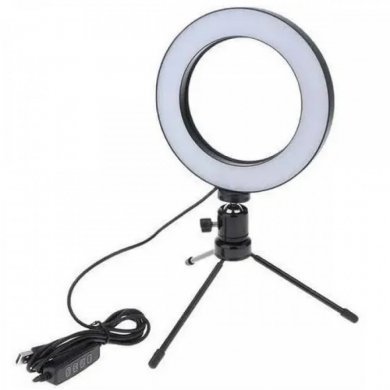 A1171 Ring Light de Led 8 polegadas com tripé de mesa