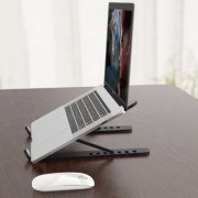 Suporte de plastico dobrável para notebook preto par ...