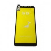 Pelicula 5D Gel para Samsung Galaxy A8 Plus Flexível, Borda Preta