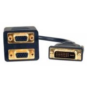 Adaptador DVI-I Dual Link M para 2 VGA F 