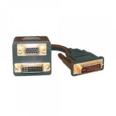 A-DVI-DVIVGA-1 Adaptador DVI-I Dual-Link Macho para DVI-I Dual-Link e VGA Femea,