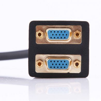 Adaptador 1x VGA Macho para 2x VGA Femea