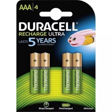 AAA850MAH-1.2V-4 Duracell Pilha Recarregável AAA 850mAh 1.2V