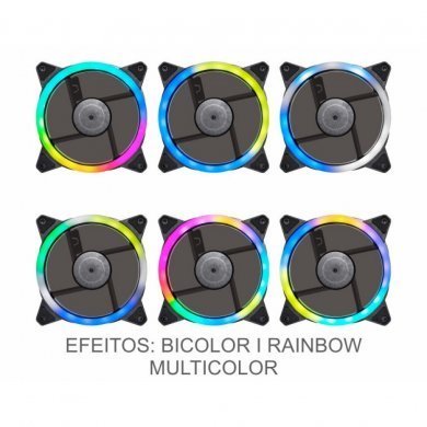 AAEK KMEX Kit Cooler 3 Fans ARGB Sync II com Fita de LED