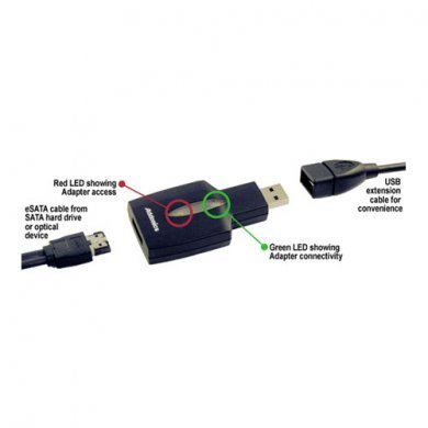 AAU2ESA Adaptador USB para eSATA, Addonics AAU2ESA, converte
