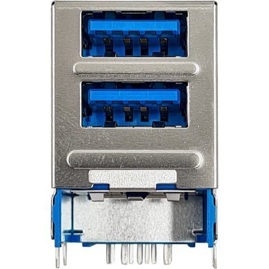 ABA-USB-104-K19 5x conector duplo USB 3.0 Type A 19 pinos ABA-USB-104