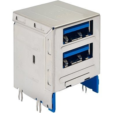 ABA-USB-104-K19 5x conector duplo USB 3.0 Type A 19 pinos ABA-USB-104