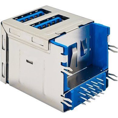 ABA-USB-104-K19 5x conector duplo USB 3.0 Type A 19 pinos ABA-USB-104