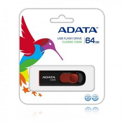 AC008-64G-RKD Adata Pen Drive 64GB USB 2.0