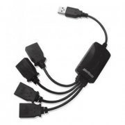 Multilaser HUB USB 2.0 Super Speed 4 Portas Preto
