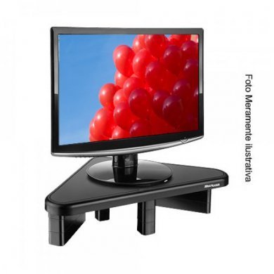 AC124 Multilaser suporte de mesa triangular preto