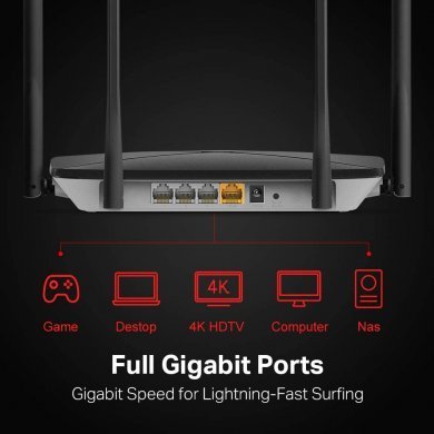 AC12G Mercusys roteador Dual Band Gigabit AC1200