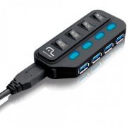 HUB USB 3.0 Super Speed Multilaser 4 Portas