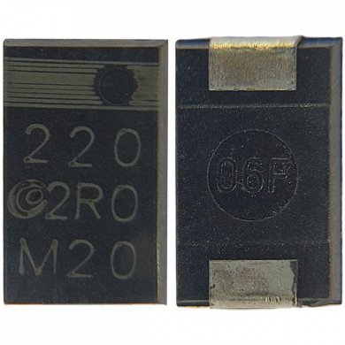 Capacitor Polymero Aluminio 220uF 2V 7343D (Kit 10)