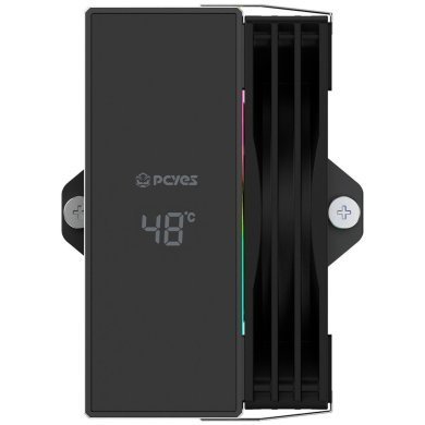 ACDLYBV Pcyes air cooler Duley Black Vulcan ARGB com Display